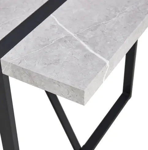 Modern Dining Table, 55 Inch Kitchen Table For 4 People, Rectangular Dinner Table For Dining Room, Home Office, Living Room Furniture, Easy Assembly, - KENDRI SHOP