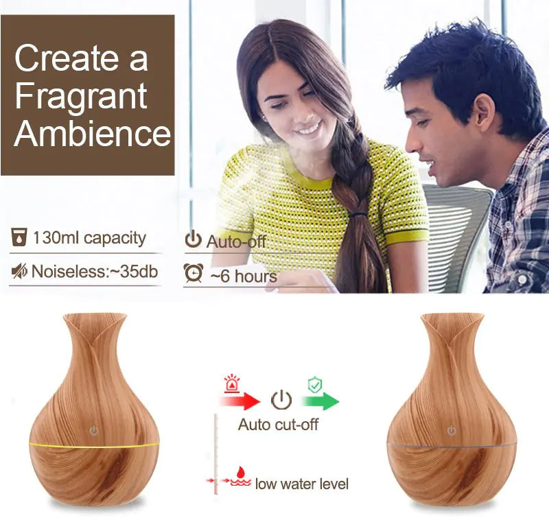 LED Ultrasonic Aromatherapy Essential Oil Diffuser - KENDRI SHOP