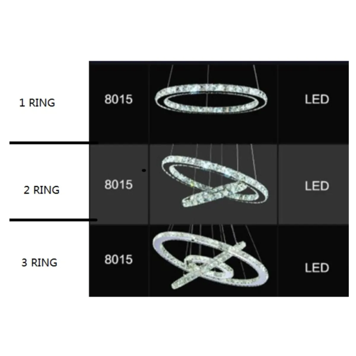 Stainless Steel Ring Crystal Chandelier - KENDRI SHOP
