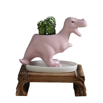 Ceramic Dinosaur Succulent Planter - KENDRI SHOP