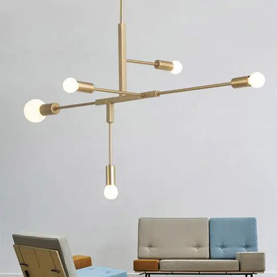 Modern Nordic Style Gold Pendant Light for Cafés and Rooms - KENDRI SHOP