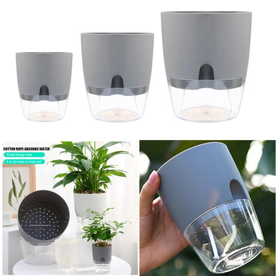 Handmade 2 Layer Self Watering Planter - KENDRI SHOP
