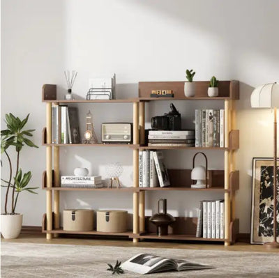 4 Tiers Of Retractable And Rotatable Bookshelves - KENDRI SHOP