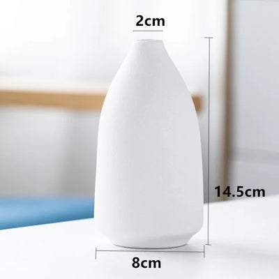 Mediterranean Frosted Ceramic Vase - KENDRI SHOP
