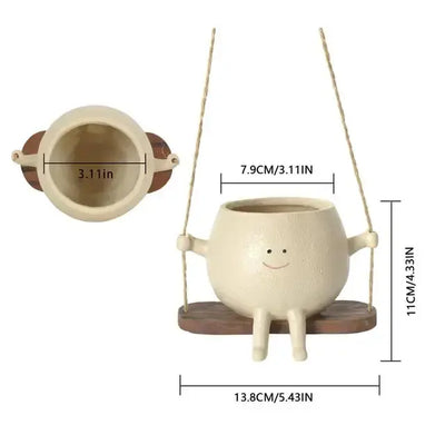 Swing Face Planter Pot - KENDRI SHOP