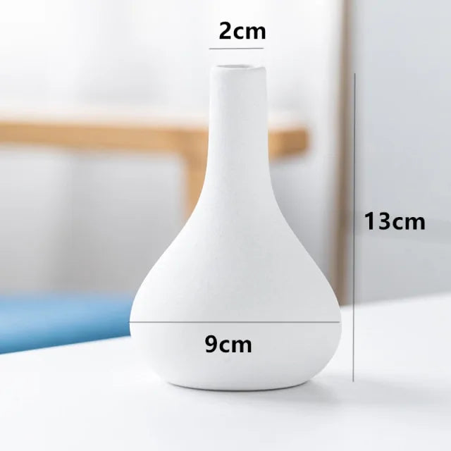 Mediterranean Frosted Ceramic Vase - KENDRI SHOP