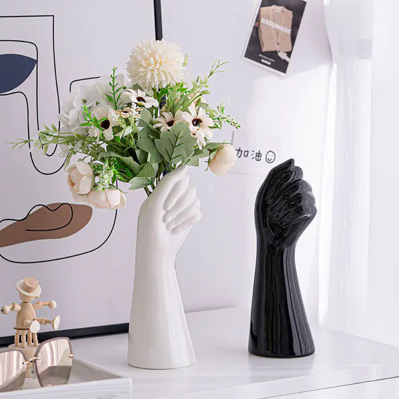 Ceramic Hand Vase - KENDRI SHOP