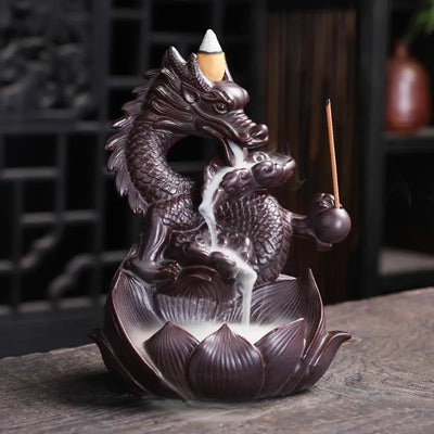 Ceramic Dragon Incense Burner - KENDRI SHOP