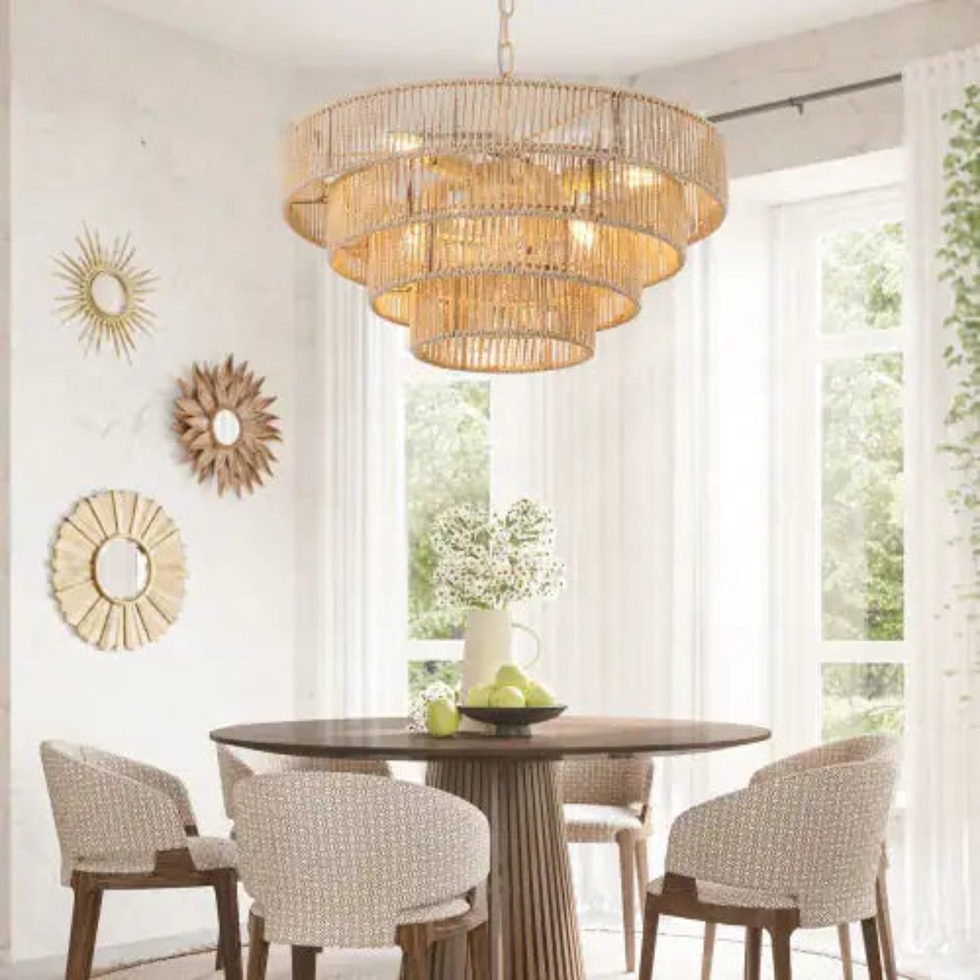 Bohemian Woven Chandelier -Unavailable Platform- Temu - KENDRI SHOP