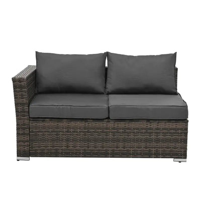 Patio Furniture, Outdoor Furniture, Seasonal PE Wicker Furniture, 4 Set Wicker Furniture With Tempered Glass Coffee Table - KENDRI SHOP