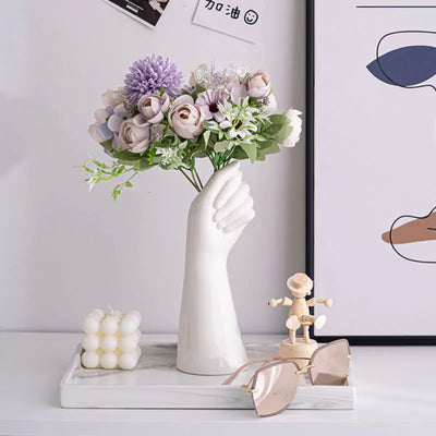 Ceramic Hand Vase - KENDRI SHOP