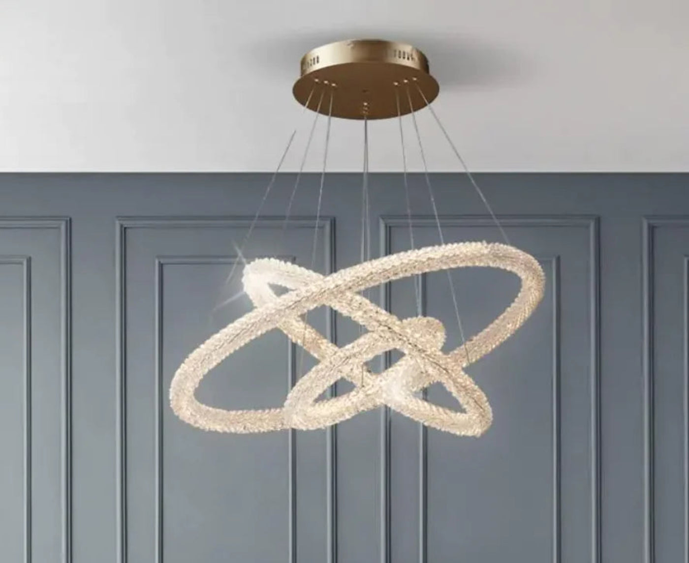 Crystal Ring Chandelier - KENDRI SHOP