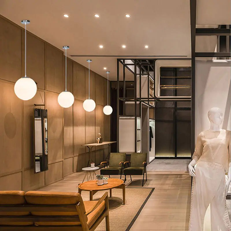 Modern Style Glass Sphere Ceiling Light - KENDRI SHOP