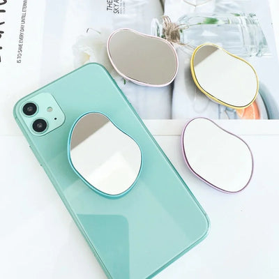 Irregular Decorative Compact Makeup Mirror and Phone Holder - KENDRI SHOP