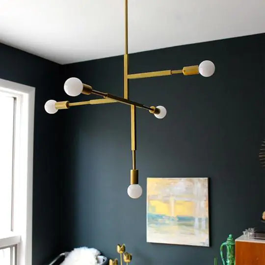 Modern Nordic Style Gold Pendant Light for Cafés and Rooms - KENDRI SHOP