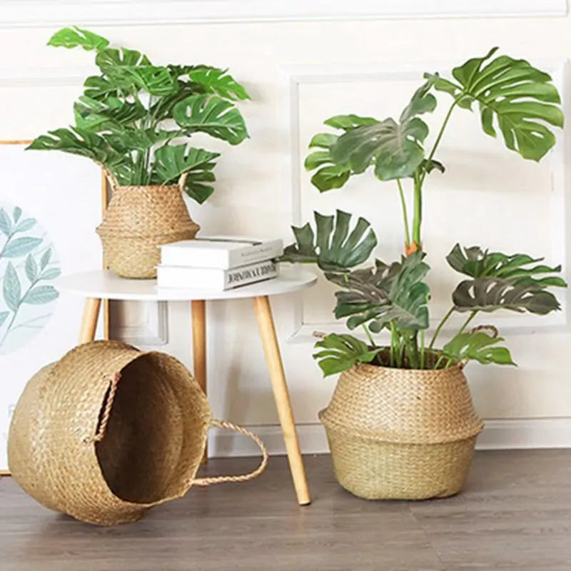 Seagrass Hanging Planter Basket - KENDRI SHOP