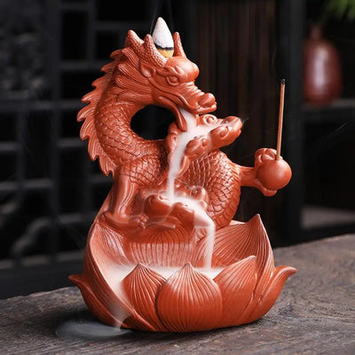 Ceramic Dragon Incense Burner - KENDRI SHOP