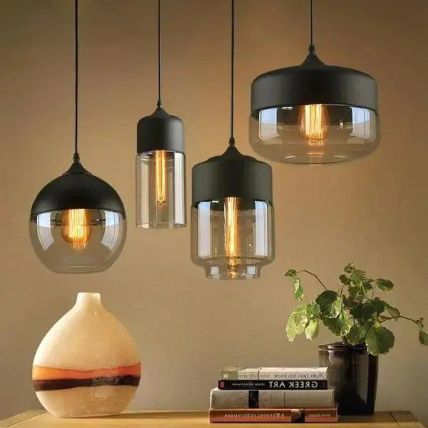 Glass Chandelier Pendant Lights - KENDRI SHOP