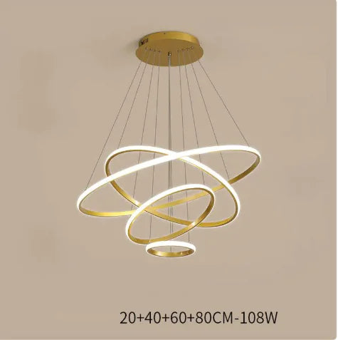 Living Room Chandelier Dining Room Lamp Intelligent Simple Household Chandelier - KENDRI SHOP