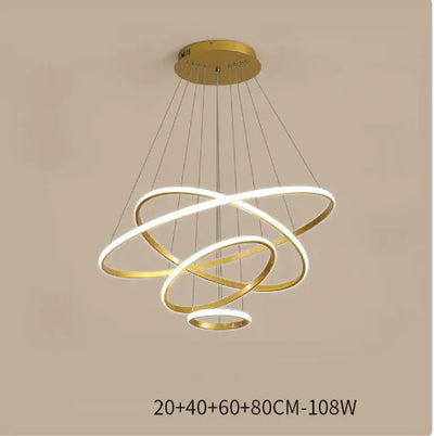 Living Room Chandelier Dining Room Lamp Intelligent Simple Household Chandelier - KENDRI SHOP