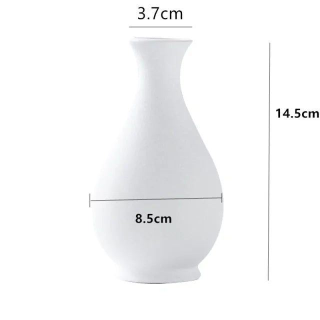 Mediterranean Frosted Ceramic Vase - KENDRI SHOP