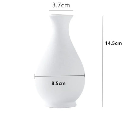Mediterranean Frosted Ceramic Vase - KENDRI SHOP