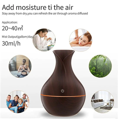 LED Ultrasonic Aromatherapy Essential Oil Diffuser - KENDRI SHOP