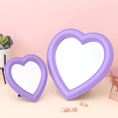 Heart-Shaped Wall-Mounted Tabletop Decorative Mirror - KENDRI SHOP