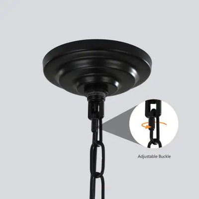 8 Lights Black & Gold Lantern Tiered Chandelier, Industrial Farmhouse Chandelier - No Bulbs Unavailable Platform- Temu - KENDRI SHOP
