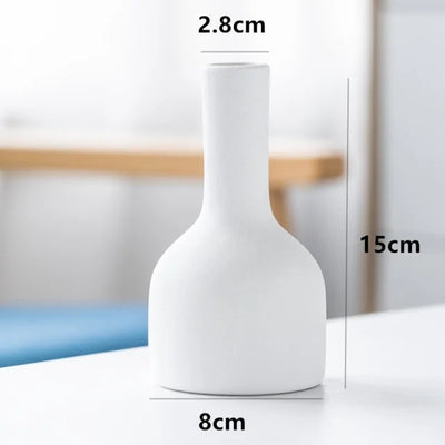 Mediterranean Frosted Ceramic Vase - KENDRI SHOP