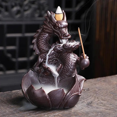 Ceramic Dragon Incense Burner - KENDRI SHOP