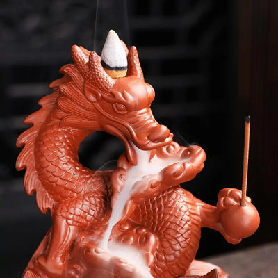 Ceramic Dragon Incense Burner - KENDRI SHOP