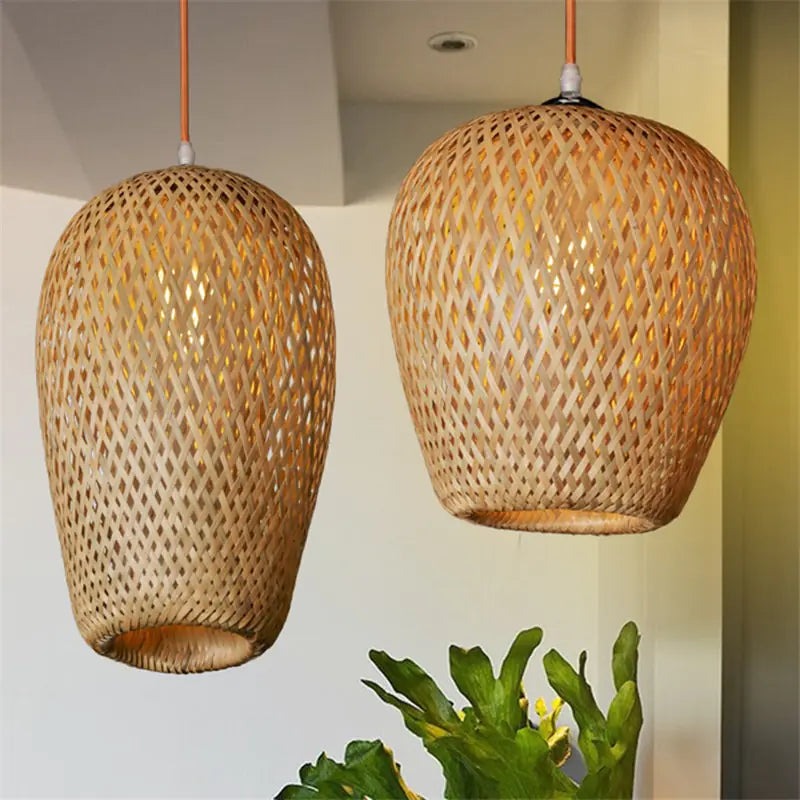 Bamboo Three-Head Pendant Light for Modern Interiors - KENDRI SHOP