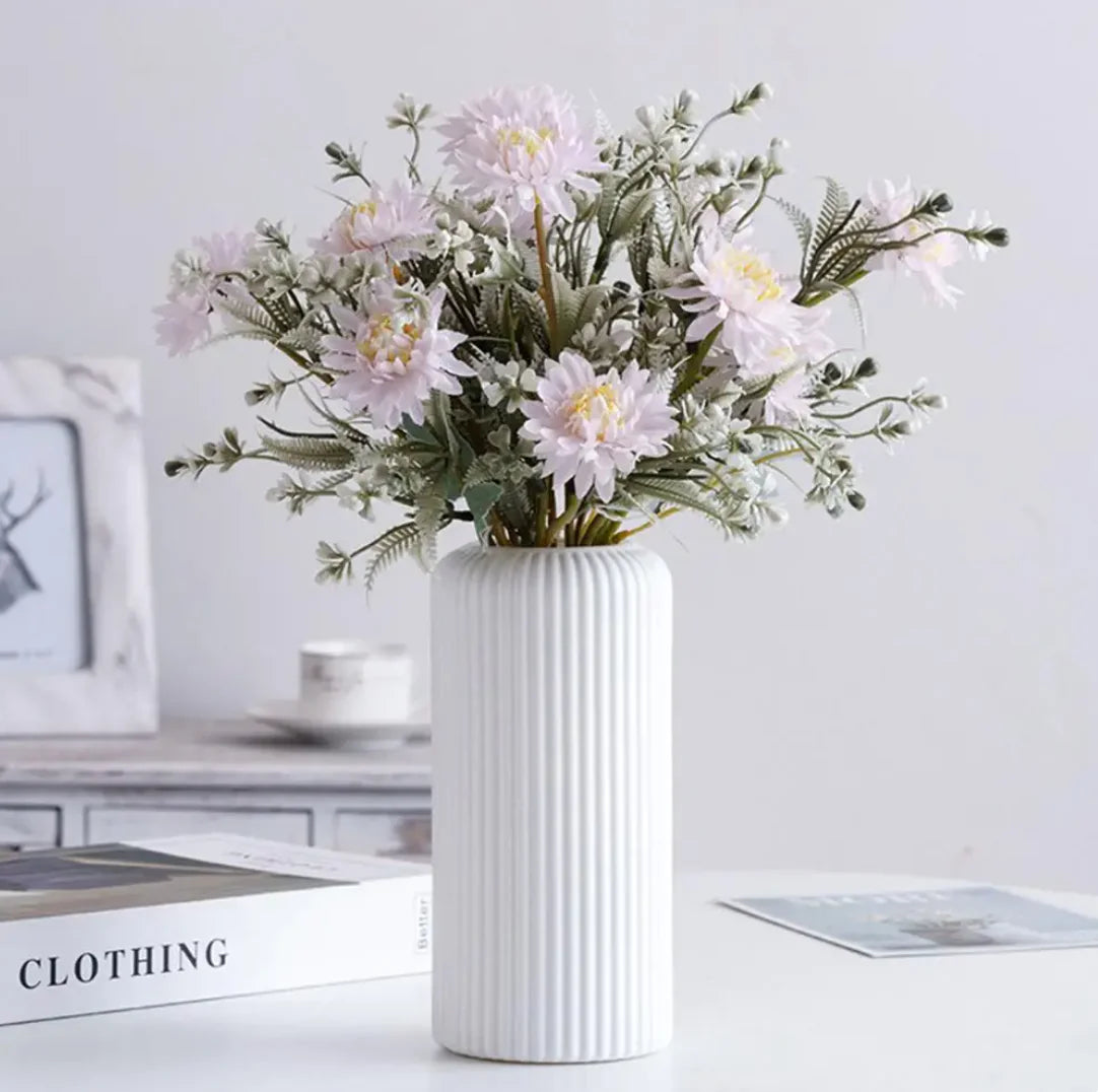 Ridged Vase - KENDRI SHOP