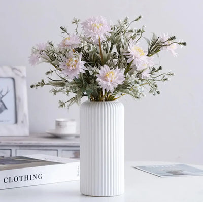 Ridged Vase - KENDRI SHOP