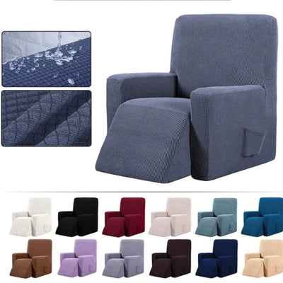 Waterproof Checkered Elastic Sofa Cover for Recliners - KENDRI SHOP