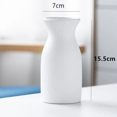 Mediterranean Frosted Ceramic Vase - KENDRI SHOP