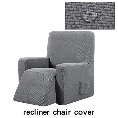 Waterproof Checkered Elastic Sofa Cover for Recliners - KENDRI SHOP