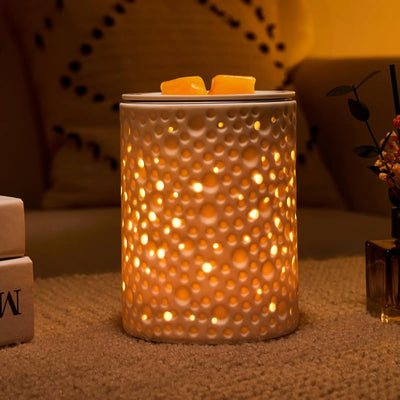 inrorans Planet Ceramic Electric Wax Melt Warmer with Timer Fragrance Oil Burner Melter with Led Coloful Changing and Replacement Liner for Scented Wax Home Office Living Room - KENDRI SHOP
