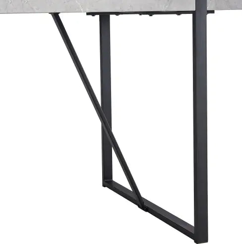 Modern Dining Table, 55 Inch Kitchen Table For 4 People, Rectangular Dinner Table For Dining Room, Home Office, Living Room Furniture, Easy Assembly, - KENDRI SHOP