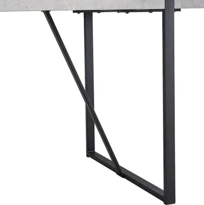 Modern Dining Table, 55 Inch Kitchen Table For 4 People, Rectangular Dinner Table For Dining Room, Home Office, Living Room Furniture, Easy Assembly, - KENDRI SHOP