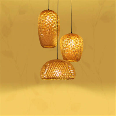 Bamboo Three-Head Pendant Light for Modern Interiors - KENDRI SHOP