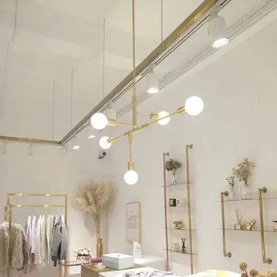 Modern Nordic Style Gold Pendant Light for Cafés and Rooms - KENDRI SHOP