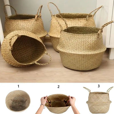 Seagrass Hanging Planter Basket - KENDRI SHOP