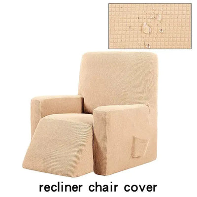 Waterproof Checkered Elastic Sofa Cover for Recliners - KENDRI SHOP