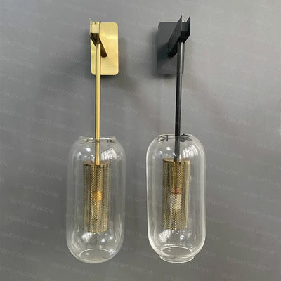 Modern Glass Wall Light Sconce Decorative LED Mirror - KENDRI SHOP