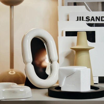 Decorative Ceramic Mirror for Home Fashion Desktop - KENDRI SHOP