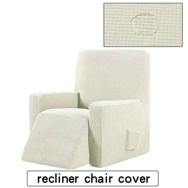 Waterproof Checkered Elastic Sofa Cover for Recliners - KENDRI SHOP
