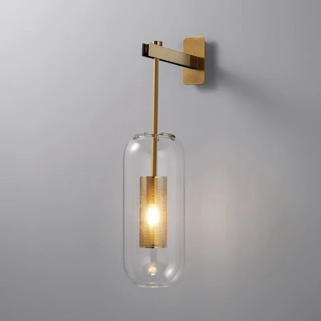 Modern Glass Wall Light Sconce Decorative LED Mirror - KENDRI SHOP