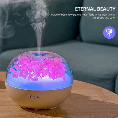 Eternal Flower aromatherapy ultrasonic essential oil diffuser - KENDRI SHOP